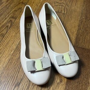 Bruno Magli Mina Women's Leather Ballet Flats Shoes Size 37.5